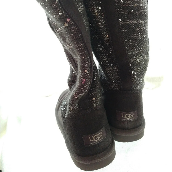 UGG Camaya Knit Suede Grey Boot EUC ❤️ - Picture 7 of 16